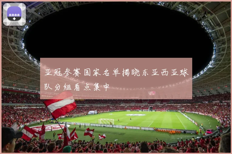 亚冠参赛国家名单揭晓东亚西亚球队分组看点集中